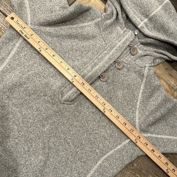 The North Face Women's Quarter Zip & Button Pullover Sweater Gray Heather Size S - Picture 5 of 8